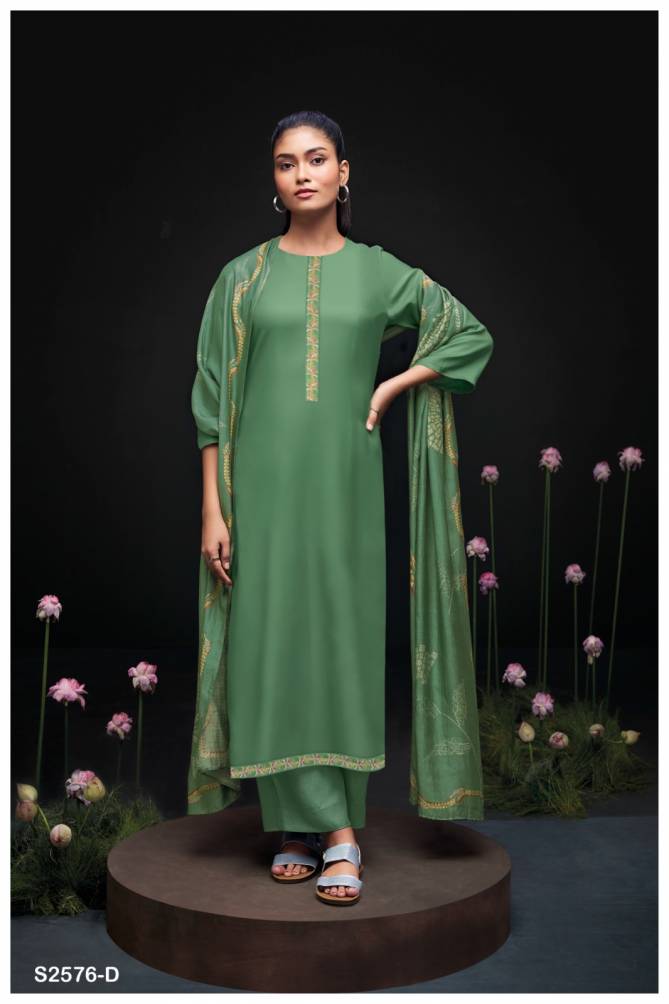 S2576 Sravya By Ganga Premium Cotton Silk Dress Material Wholesale Price In Surat